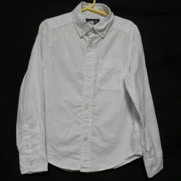 CHILDREN'S PLACE, small 5-6 years, white button down dress shirt, GUC - Picture 1 of 15